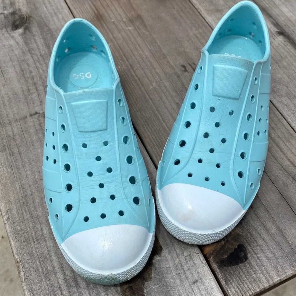 DSG Light Blue Eva Slip On Water Shoes Size 3